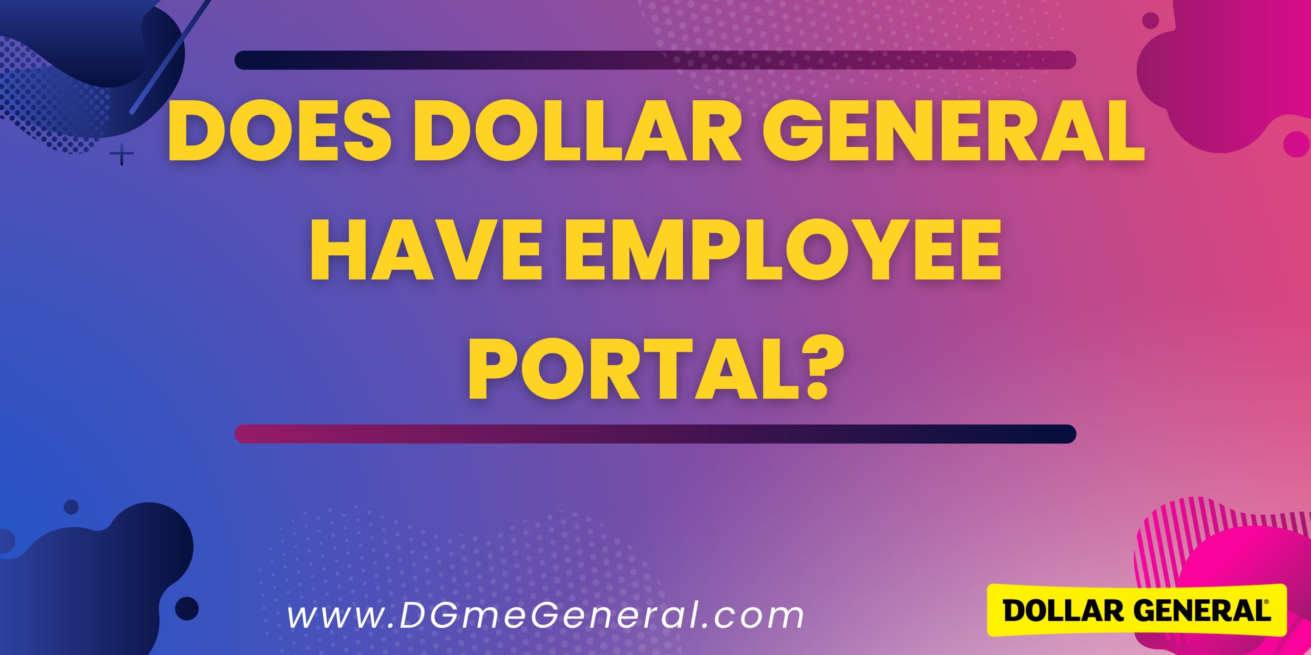 Does dollar general have employee portal
