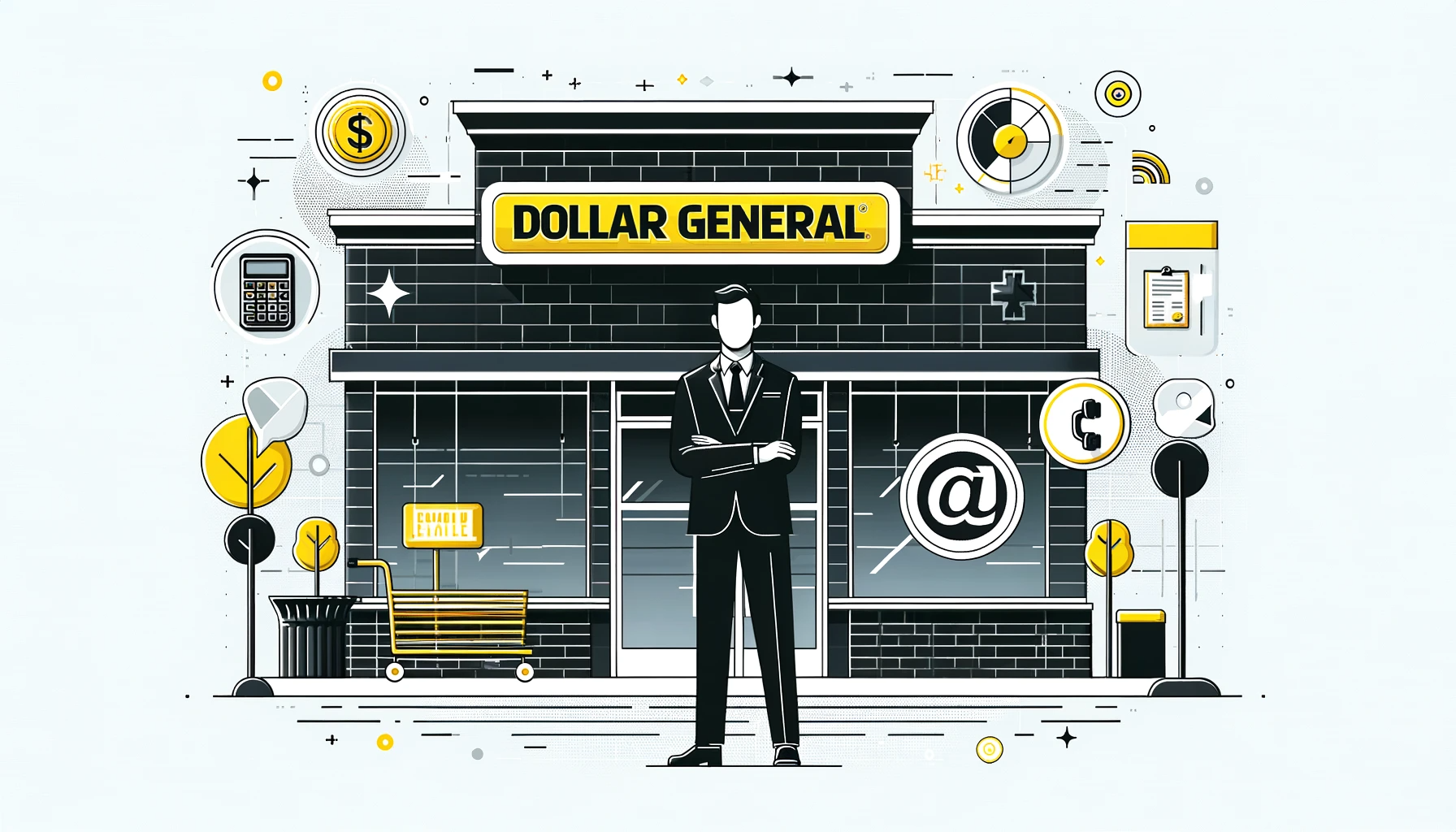 Dollar General store and district manager communication concept